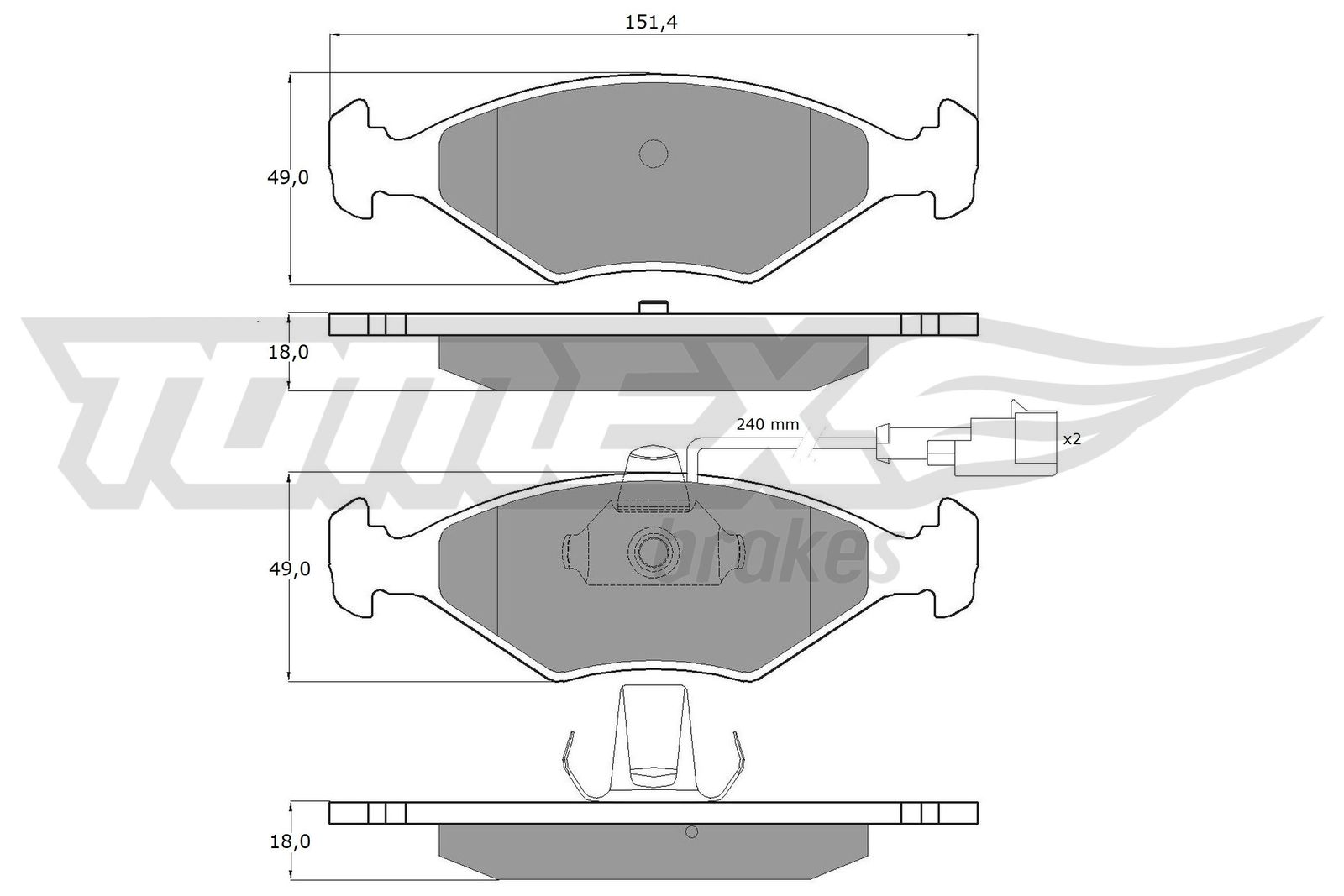 TOMEX Brakes TX 10-794 Sada...